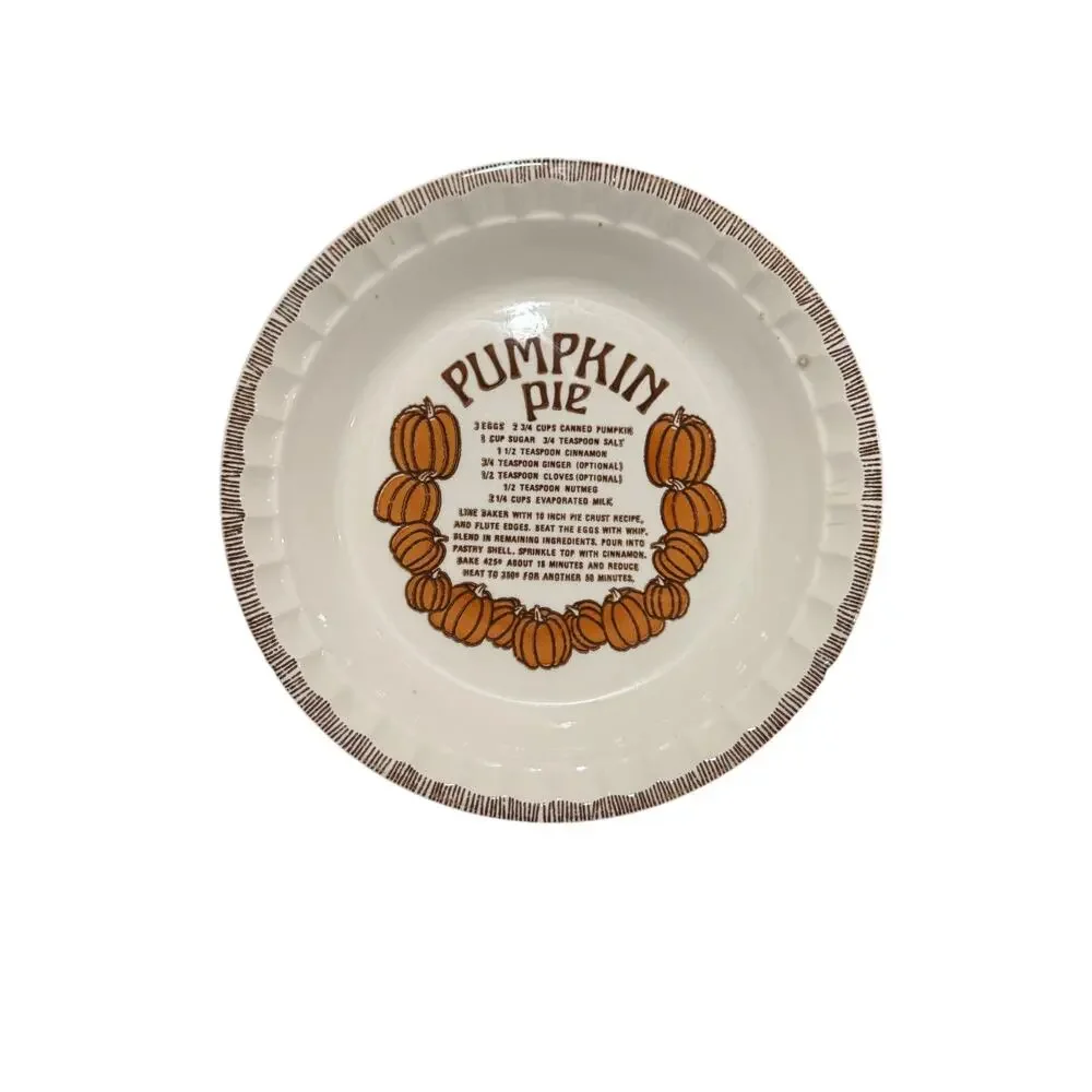 Royal China Co. 1983 Vintage Pumpkin Pie Plate
